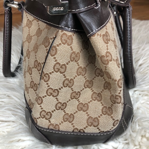 Vintage Gucci Crocodile & Leather Secret Web Tote - Picture 4 of 11